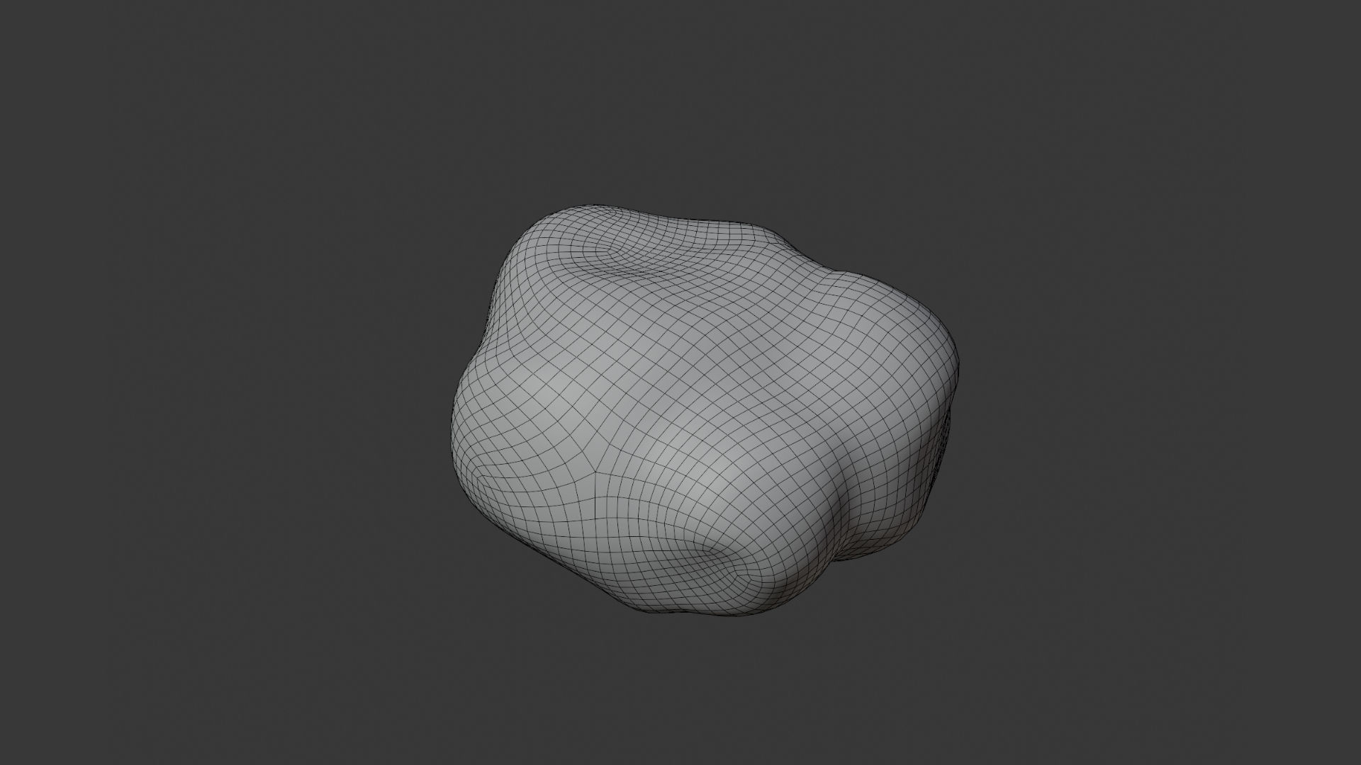 Hericium Lions Mane Mushroom Low-poly 3D model_6