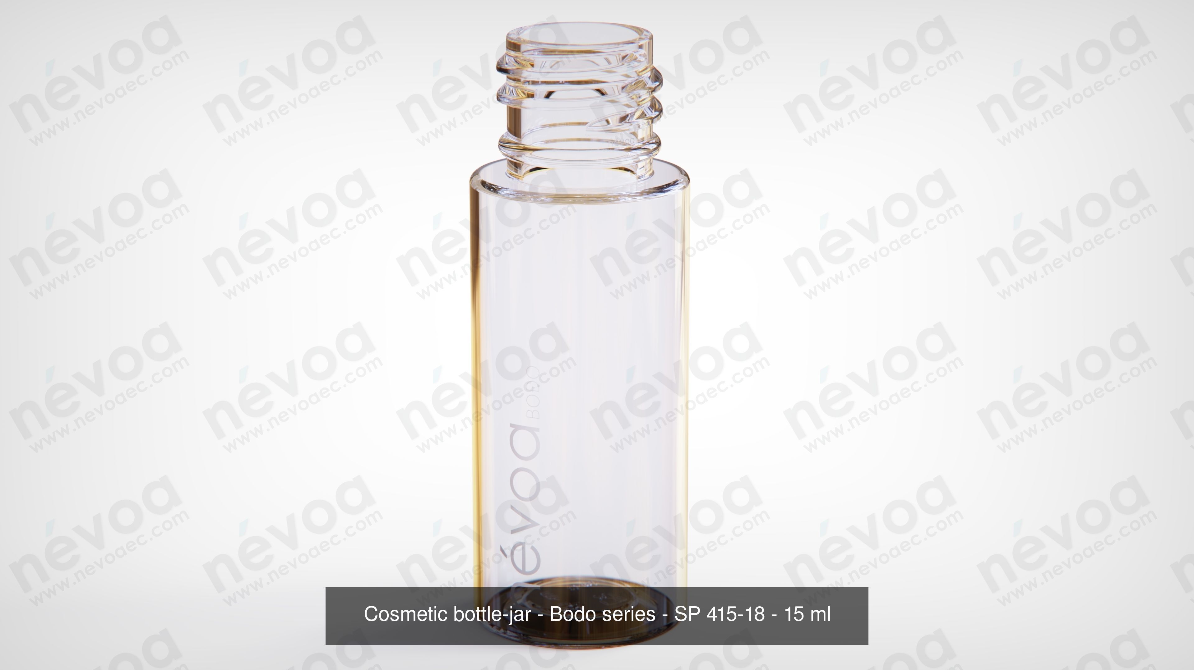 Cosmetic bottle-jar - Bodo series - SP 410-18 SP 415-18 - 15 ml 3D Model Collection_2