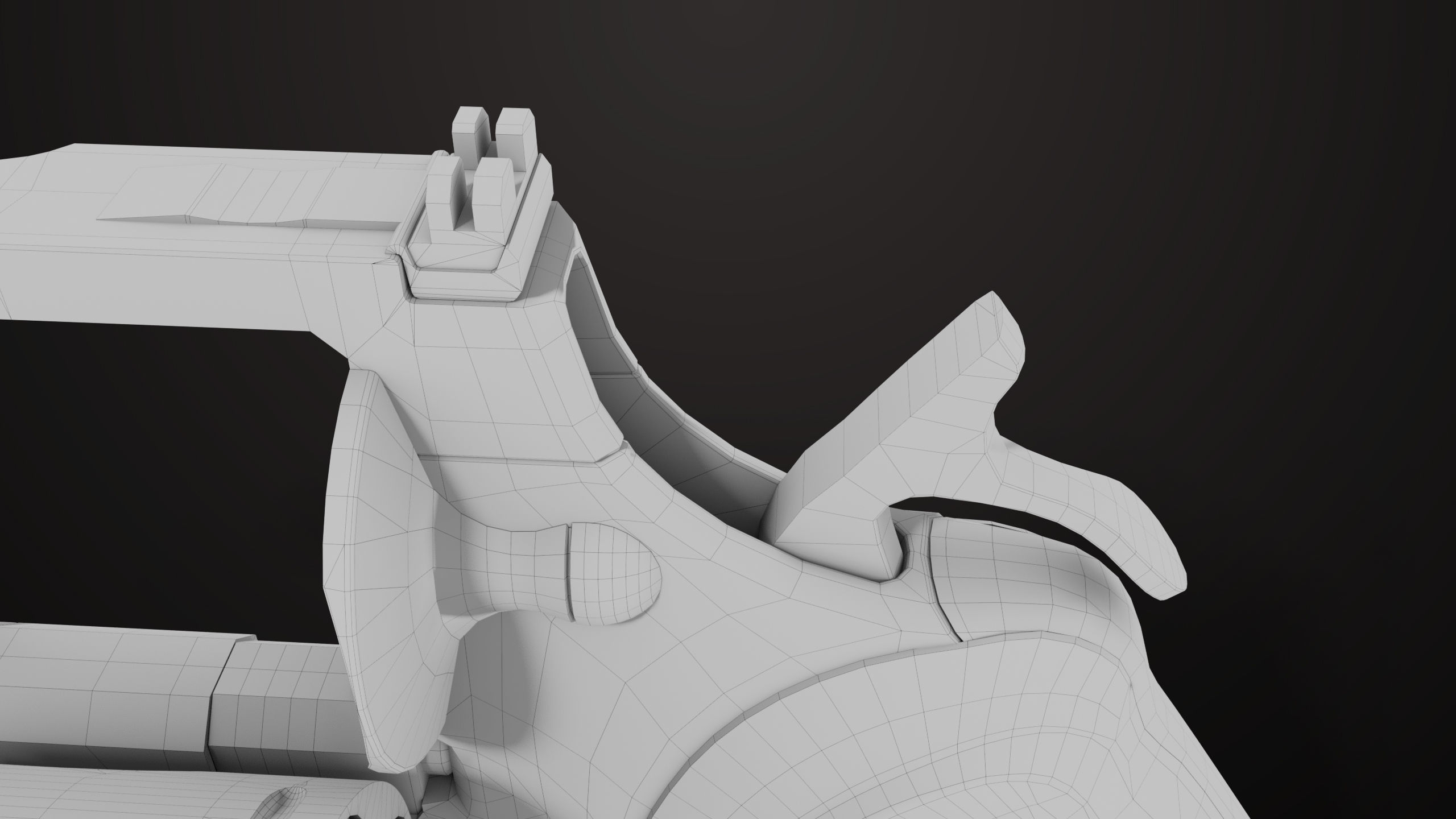 Revolver 05 Medium Silver All PBR Unity UE Textures Low-poly 3D model_32