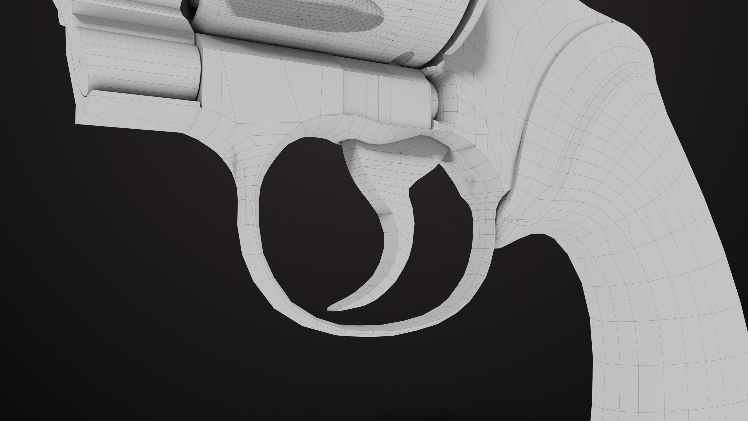 Revolver 05 Medium Silver All PBR Unity UE Textures Low-poly 3D model_22