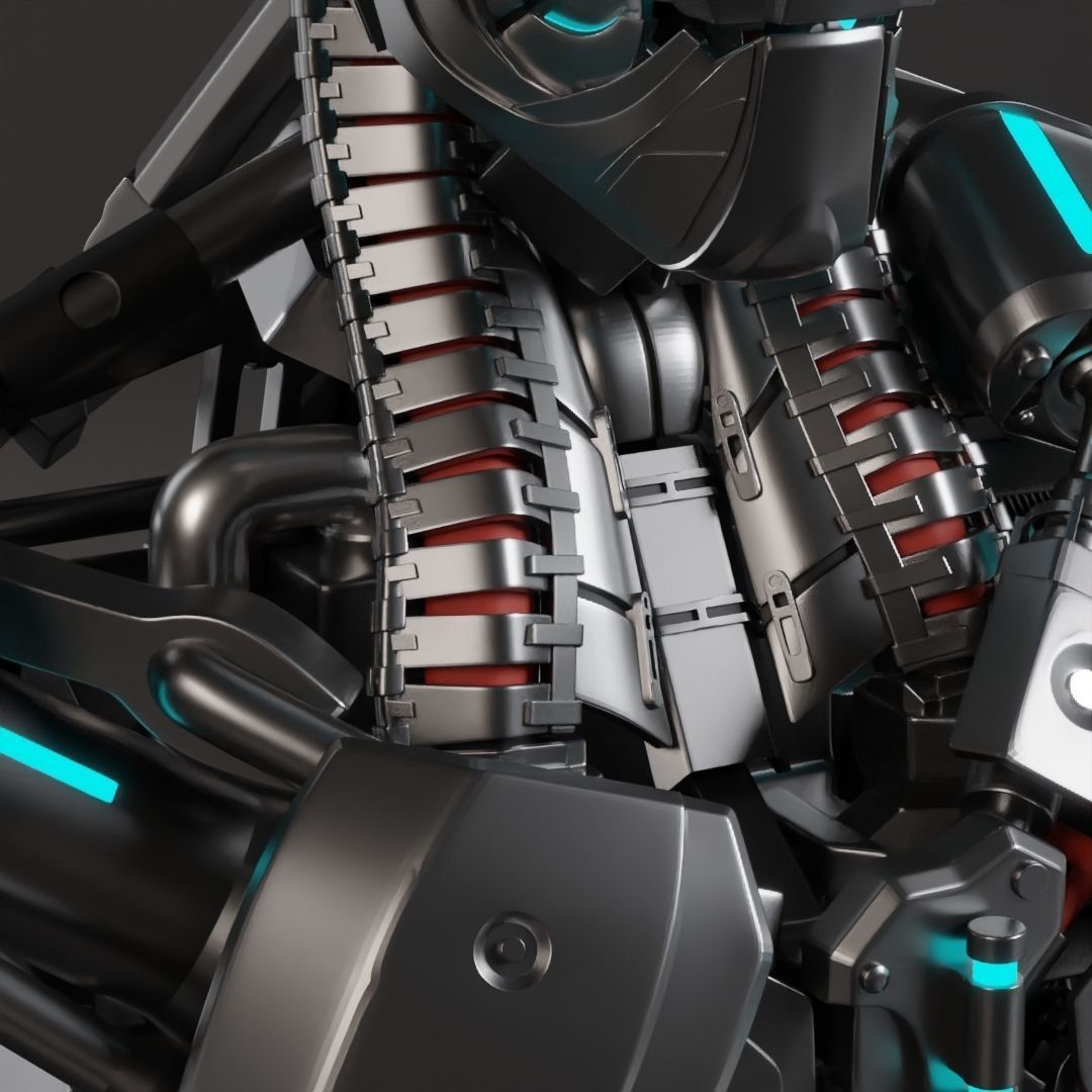 Ultron Sentry 3D Printable Life-Sized Motorized Bust 3D print model_7