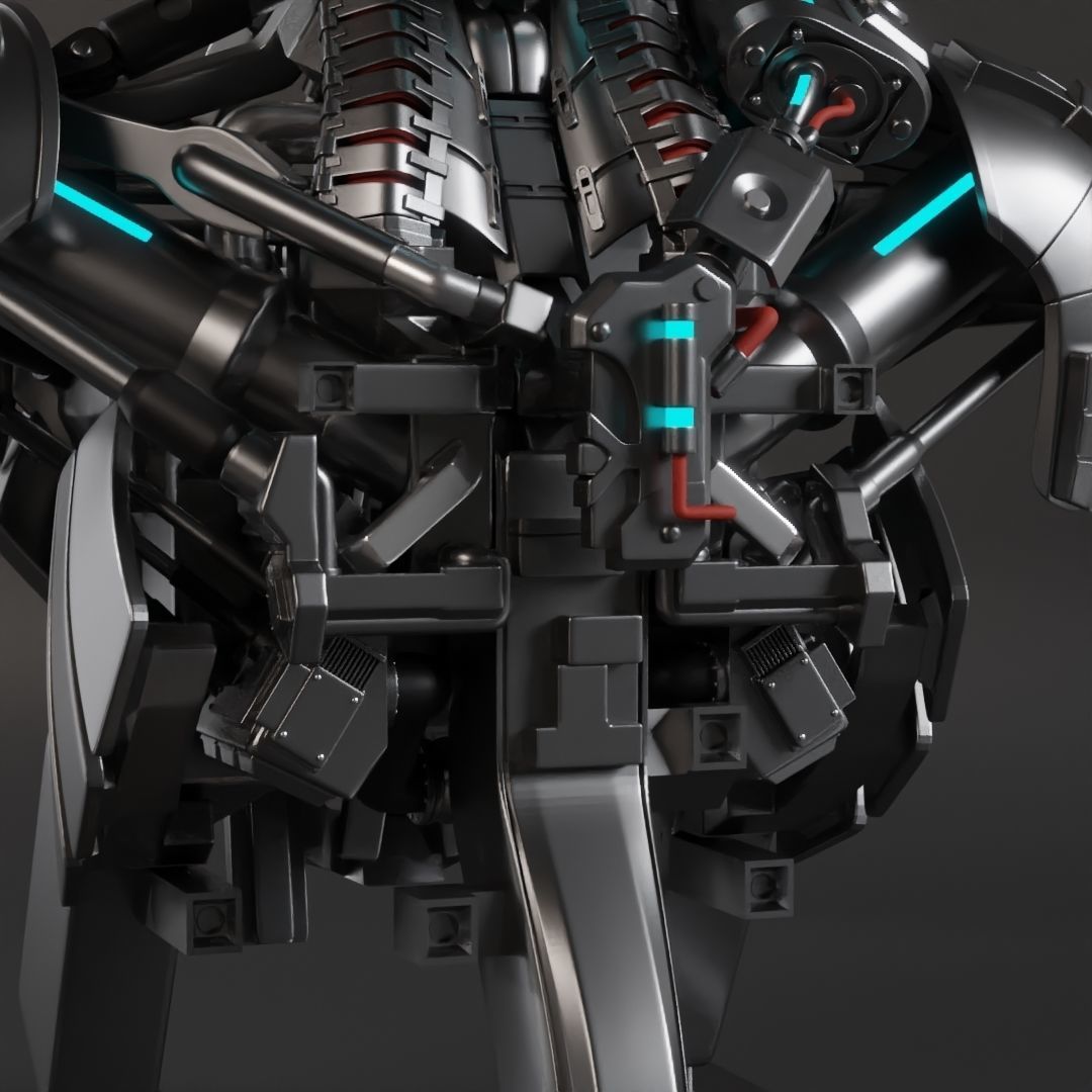 Ultron Sentry 3D Printable Life-Sized Motorized Bust 3D print model_6