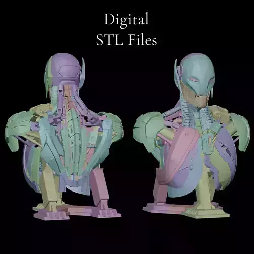 Ultron Sentry 3D Printable Life-Sized Motorized Bust 3D print model Ultron Sentry 3D Printable Life-Sized Motorized Bust 3D print model