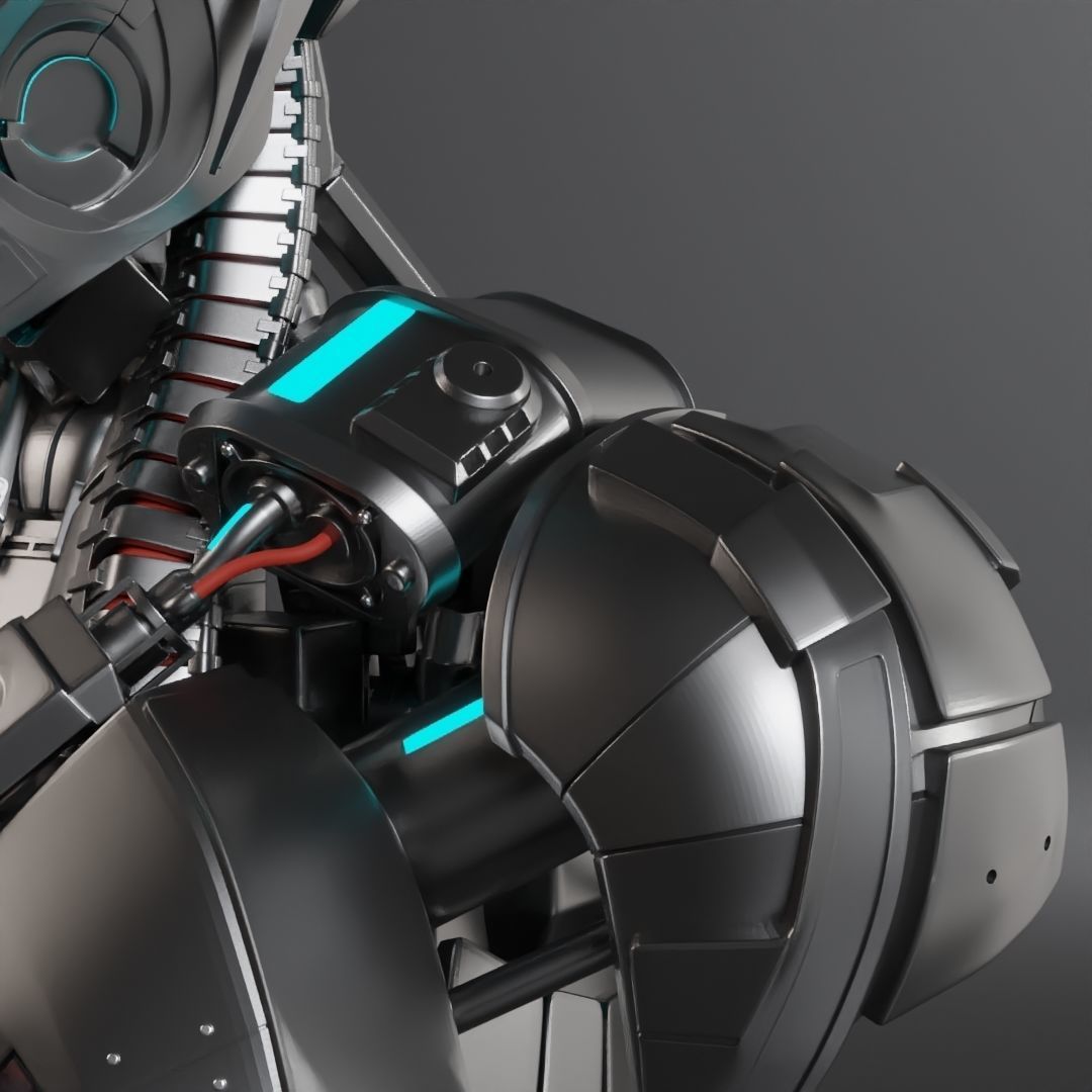 Ultron Sentry 3D Printable Life-Sized Motorized Bust 3D print model_8