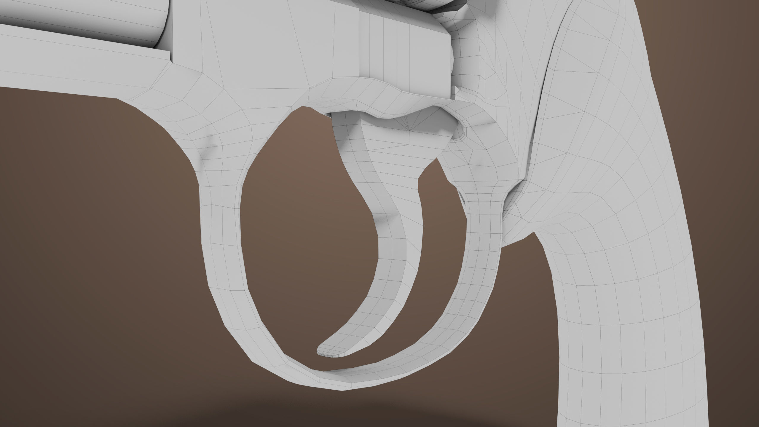 Revolver 05 Small Black All PBR Unity UE Textures Low-poly 3D model_25