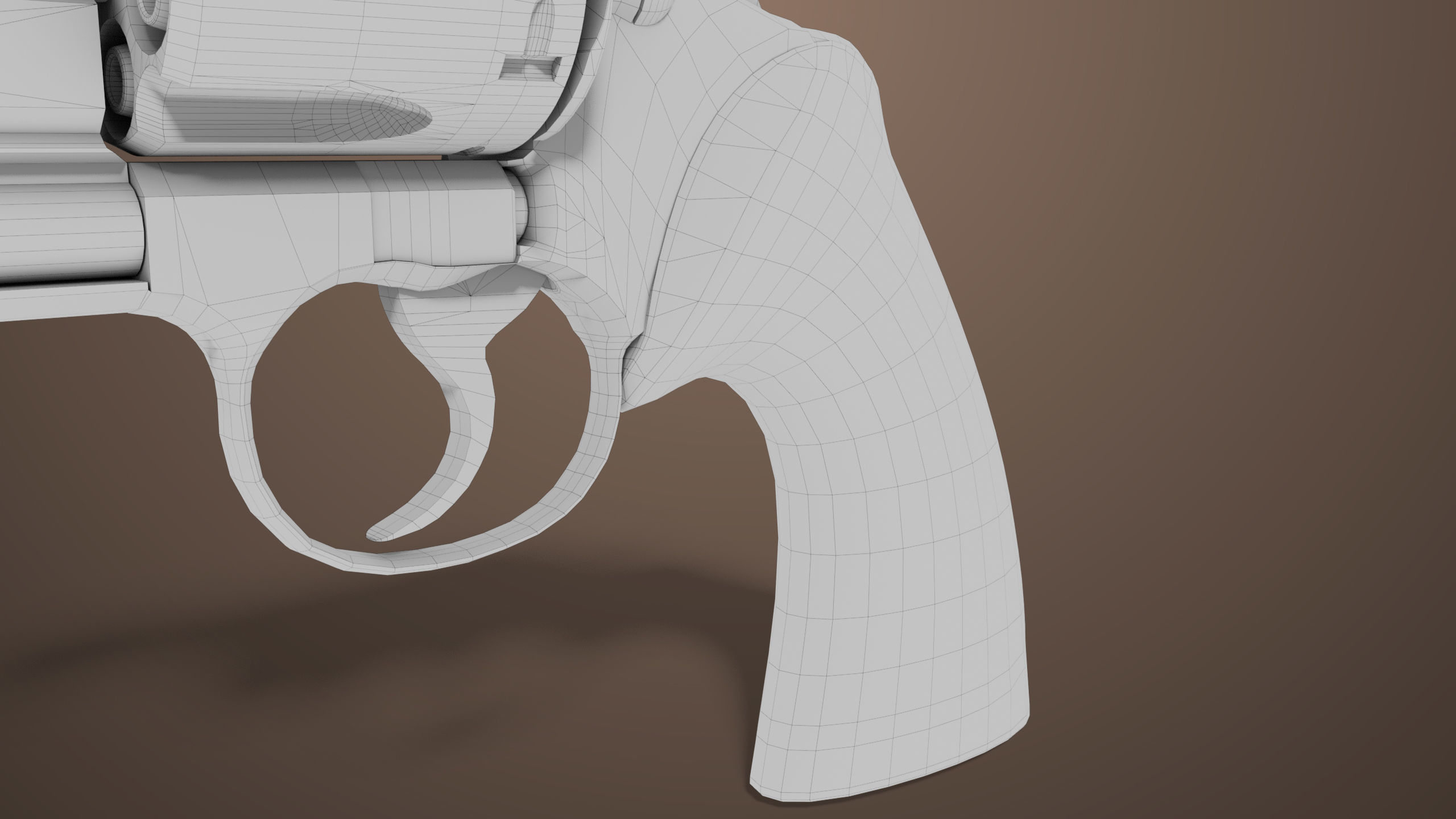 Revolver 05 Small Black All PBR Unity UE Textures Low-poly 3D model_24
