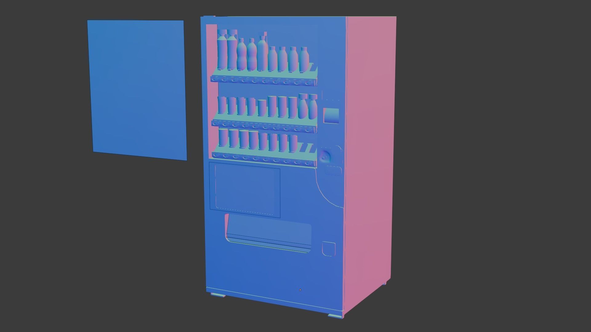 Vending Machine Low-poly 3D model_4