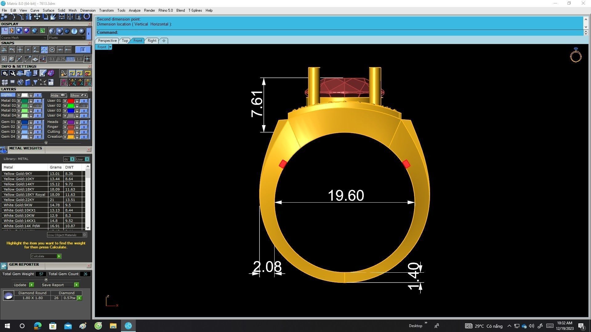 A7613 Diamond Korean Style Men Ring 3D Model 3D print model_6