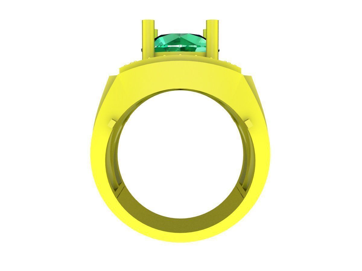 A7613 Diamond Korean Style Men Ring 3D Model 3D print model_2