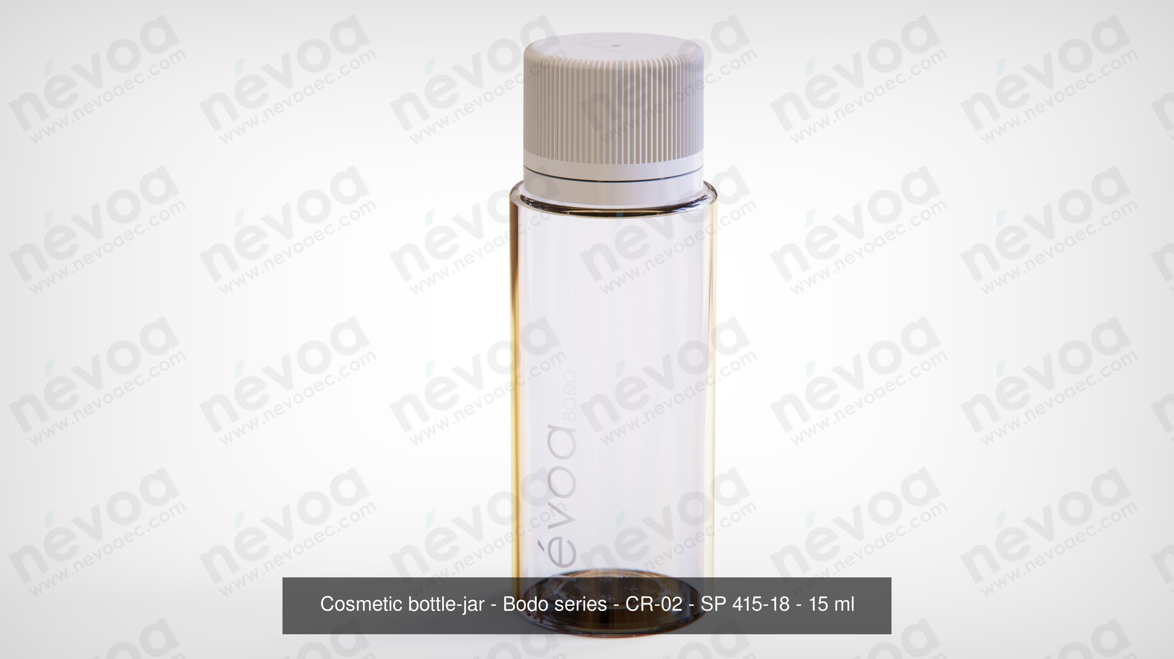 Cosmetic jar - Bodo series - Nasal spray - Screw cap 15 ml 3D Model Collection_3
