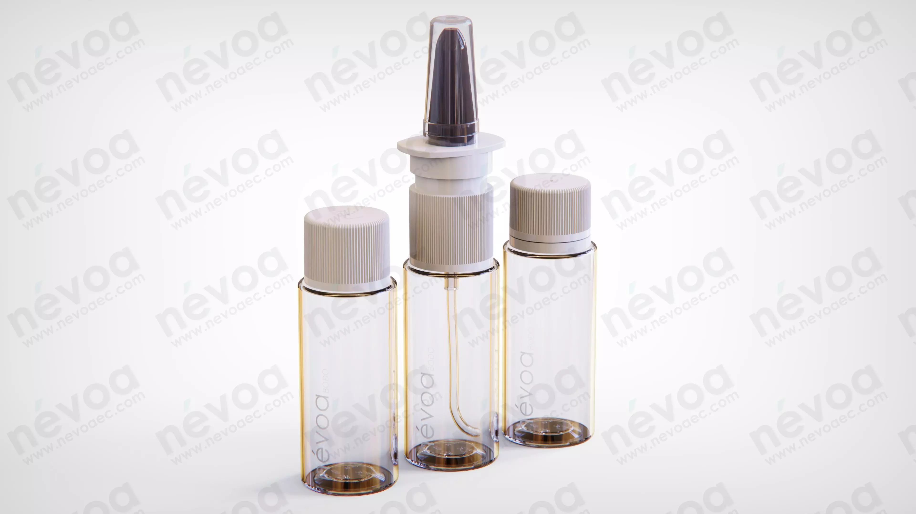 Cosmetic jar - Bodo series - Nasal spray - Screw cap 15 ml 3D Model Collection_0