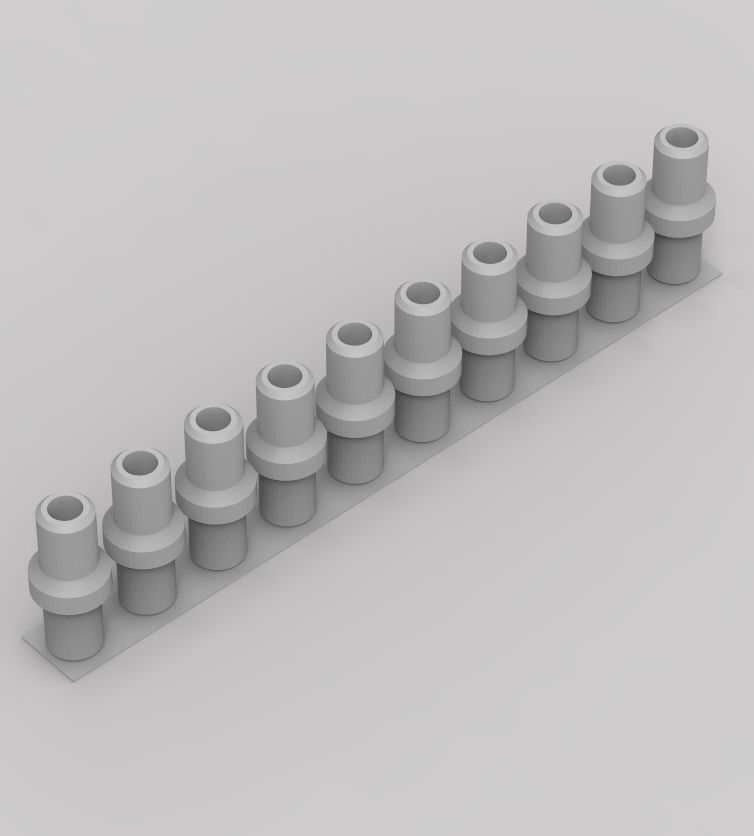 Aquarium Air Pipe Nipple Connector 3D print model_95