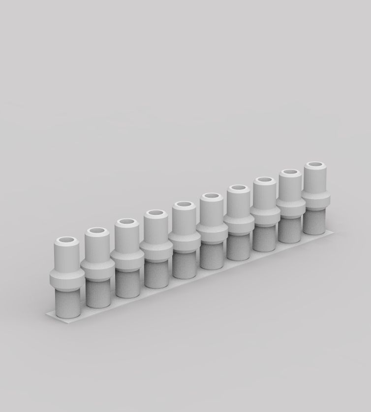 Aquarium Air Pipe Nipple Connector 3D print model_33