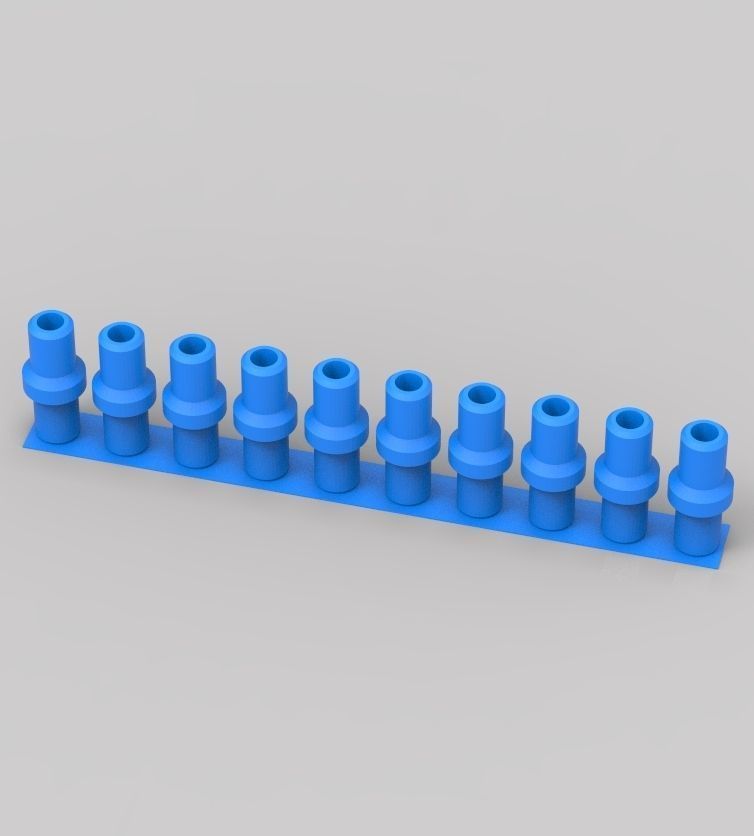Aquarium Air Pipe Nipple Connector 3D print model_51