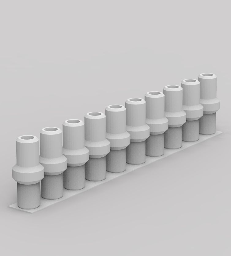 Aquarium Air Pipe Nipple Connector 3D print model_26