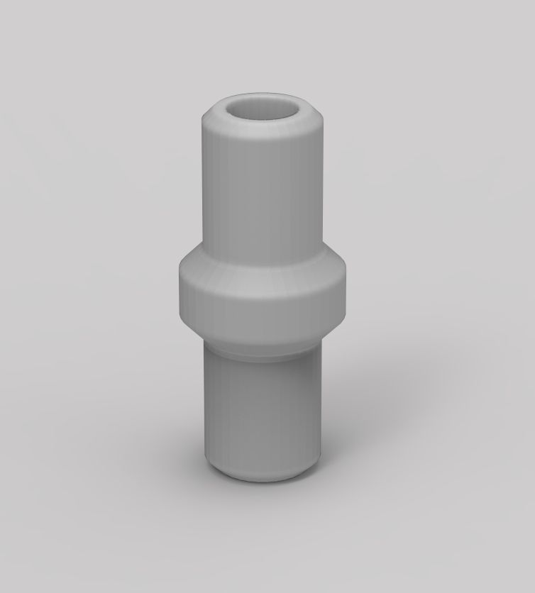 Aquarium Air Pipe Nipple Connector 3D print model_75