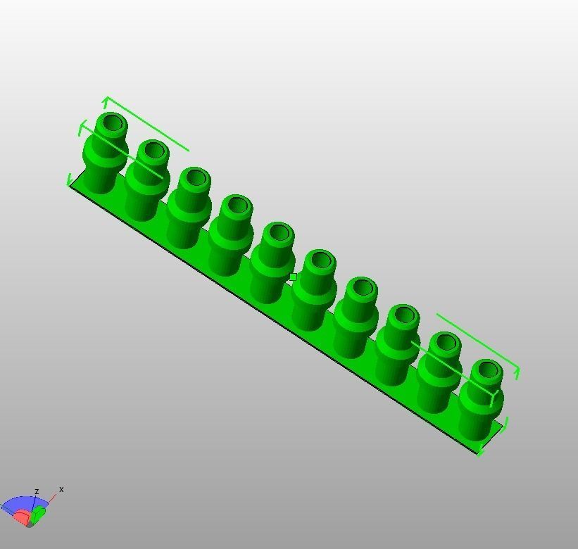 Aquarium Air Pipe Nipple Connector 3D print model_21