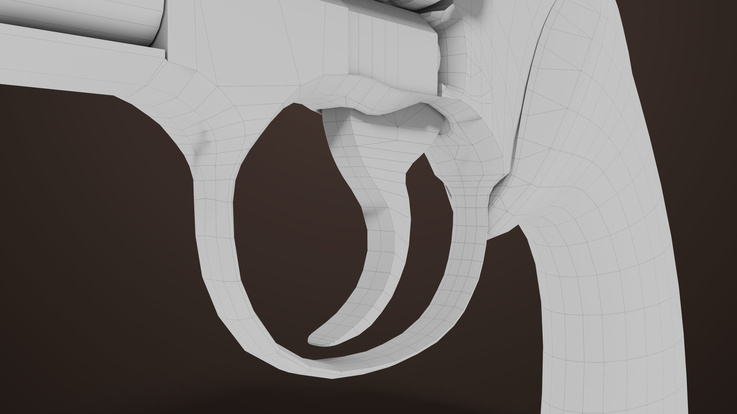 Revolver 05 Small Silver All PBR Unity UE Textures Low-poly 3D model_24