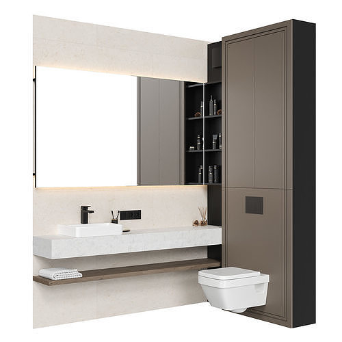 Washbasin cabinet 0001 3D model