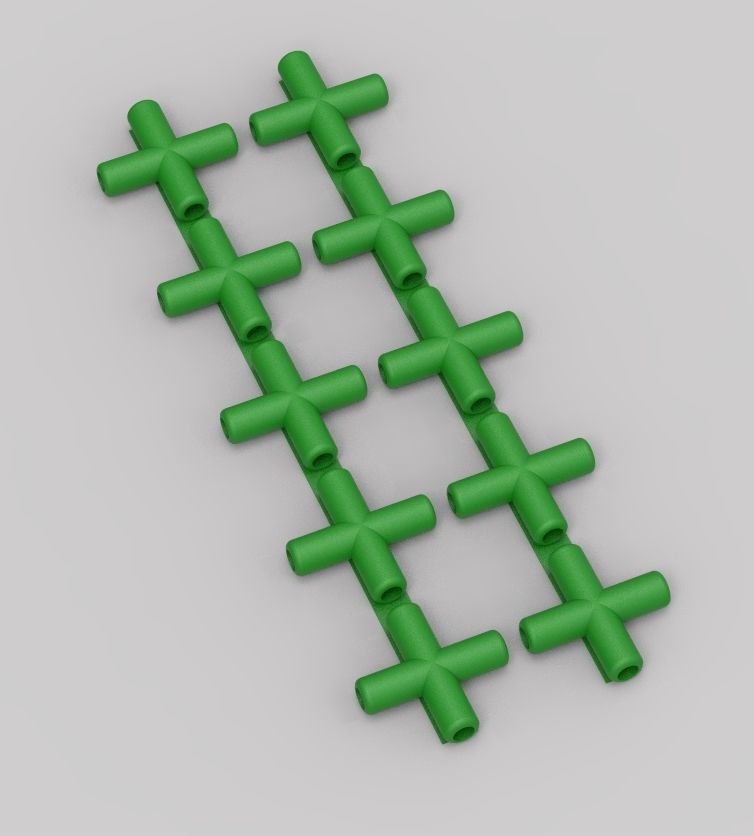 Aquarium Air Pipe All-In-One Connectors 3D print model_117