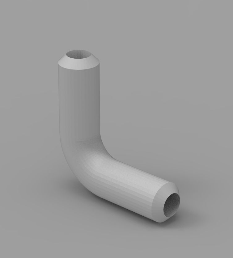 Aquarium Air Pipe All-In-One Connectors 3D print model_98