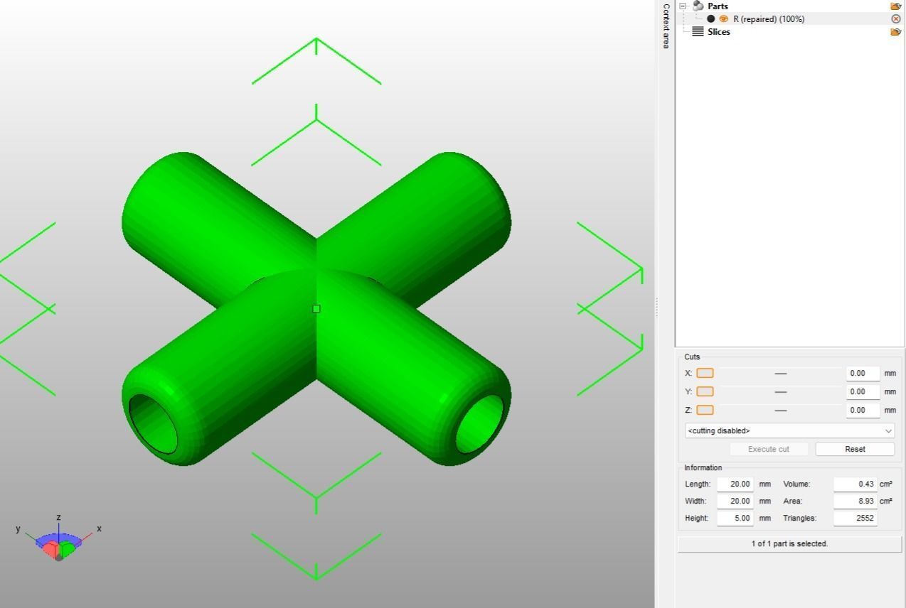 Aquarium Air Pipe All-In-One Connectors 3D print model_28