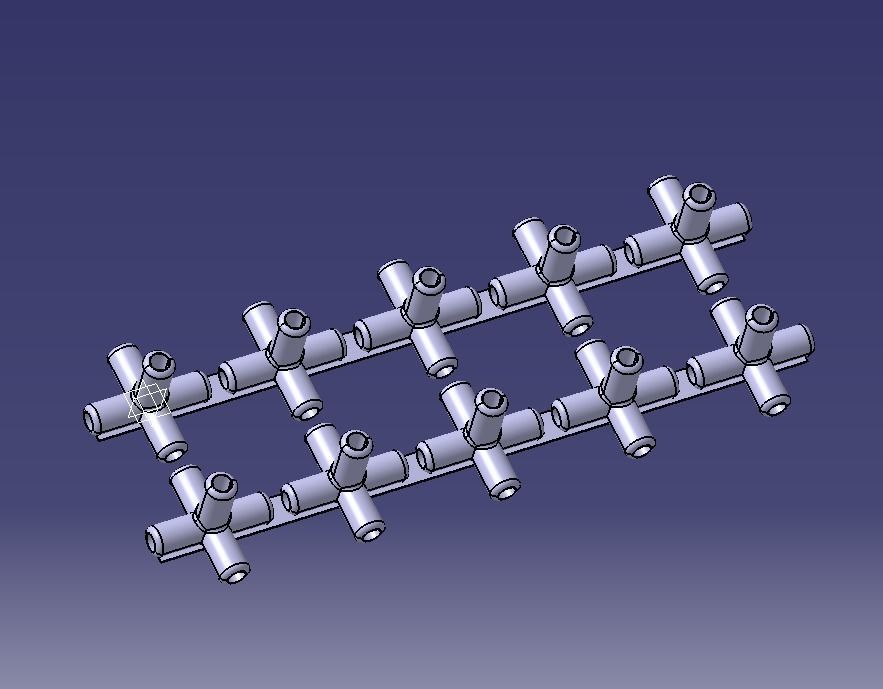 Aquarium Air Pipe All-In-One Connectors 3D print model_15