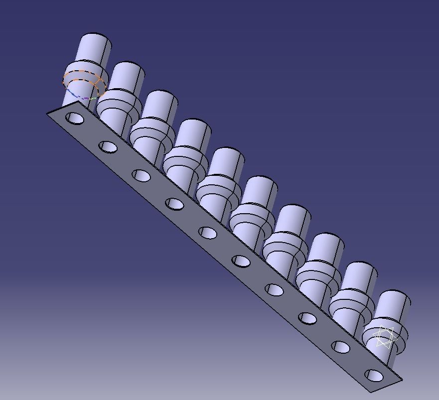 Aquarium Air Pipe All-In-One Connectors 3D print model_54