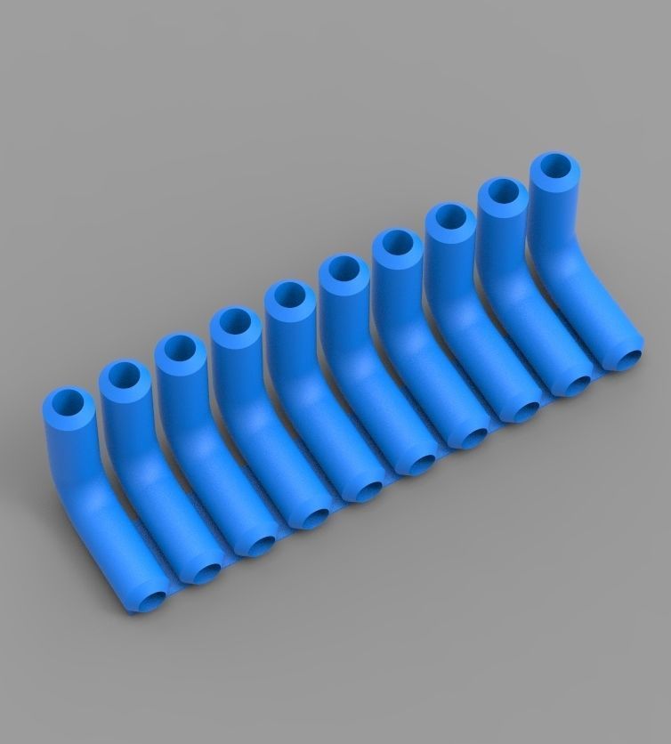 Aquarium Air Pipe All-In-One Connectors 3D print model_94