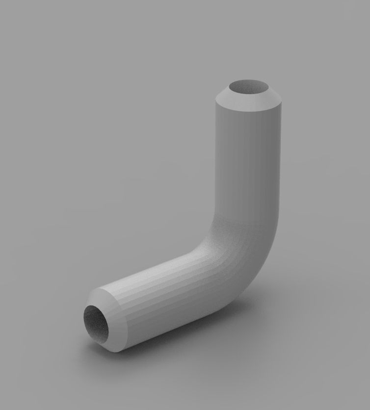 Aquarium Air Pipe All-In-One Connectors 3D print model_100