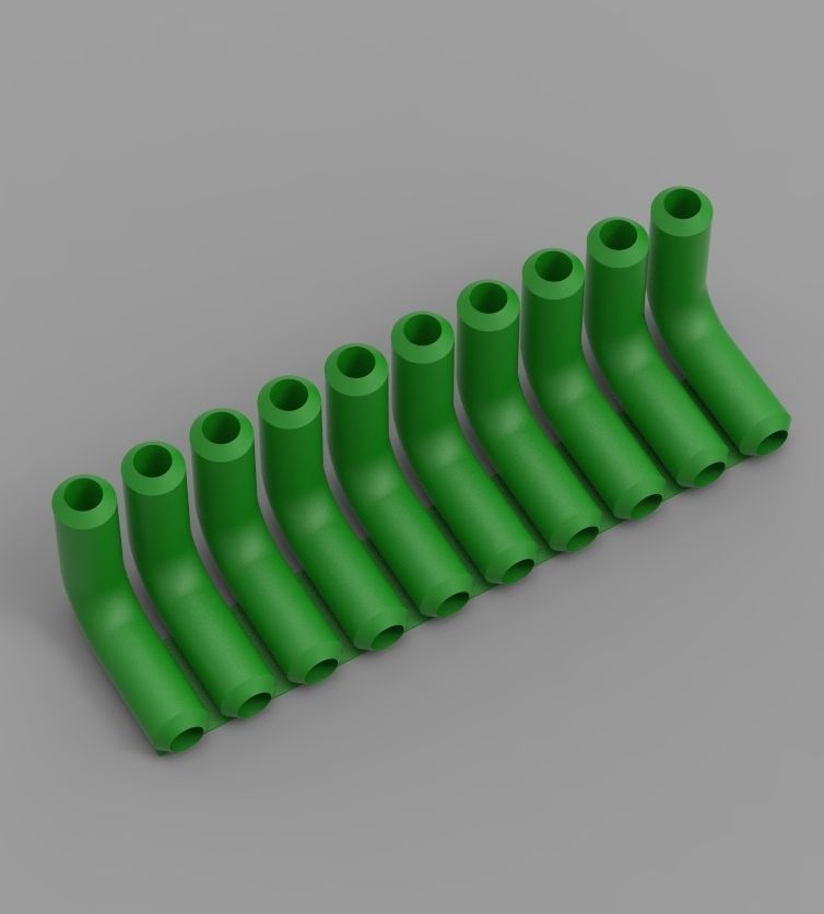 Aquarium Air Pipe All-In-One Connectors 3D print model_95