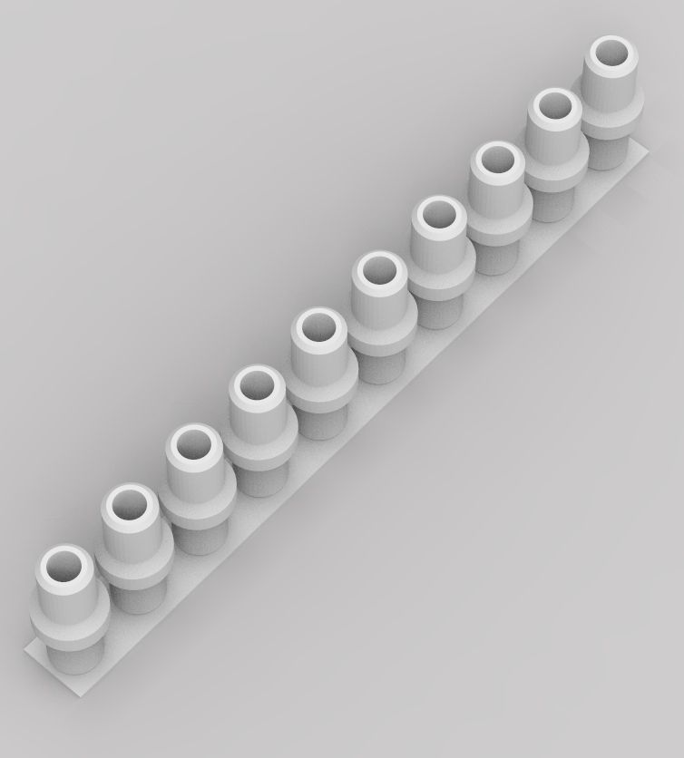 Aquarium Air Pipe All-In-One Connectors 3D print model_105