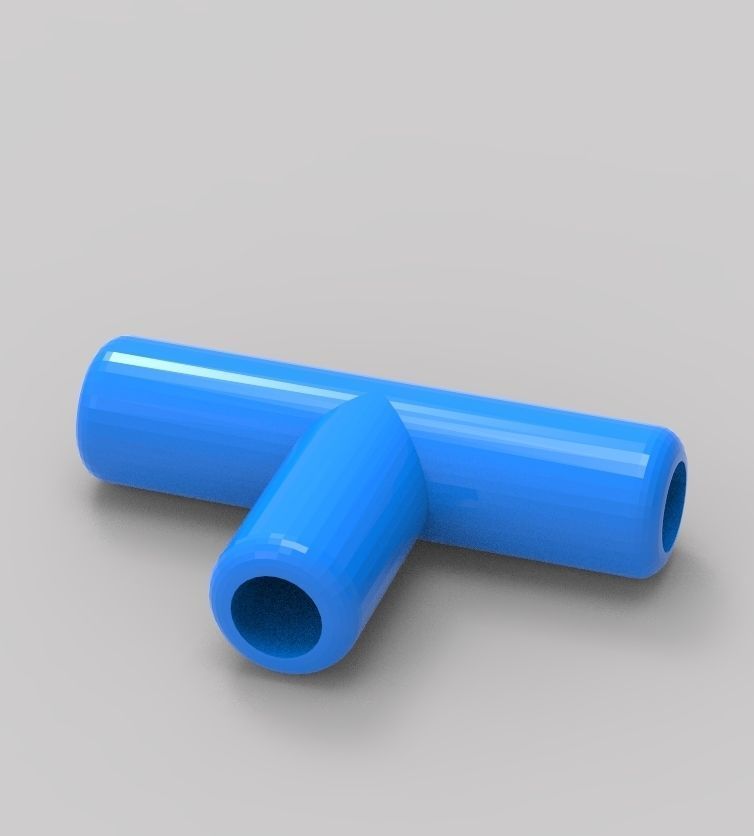 Aquarium Air Pipe All-In-One Connectors 3D print model_146