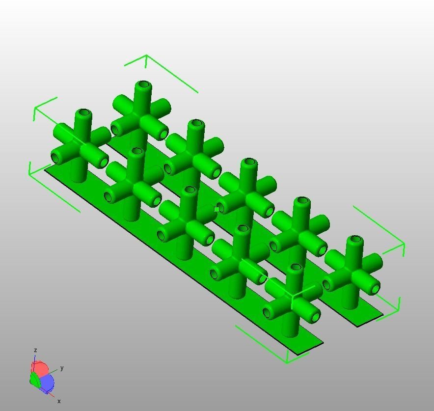 Aquarium Air Pipe All-In-One Connectors 3D print model_26