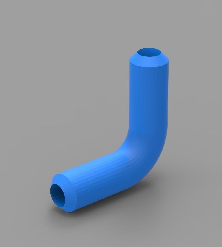 Aquarium Air Pipe All-In-One Connectors 3D print model_99