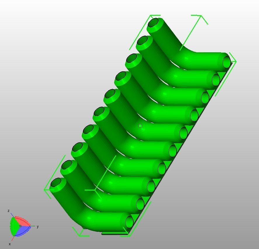 Aquarium Air Pipe All-In-One Connectors 3D print model_20