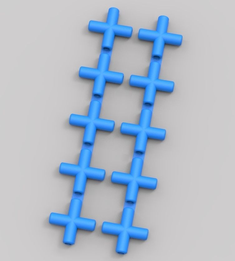 Aquarium Air Pipe All-In-One Connectors 3D print model_123