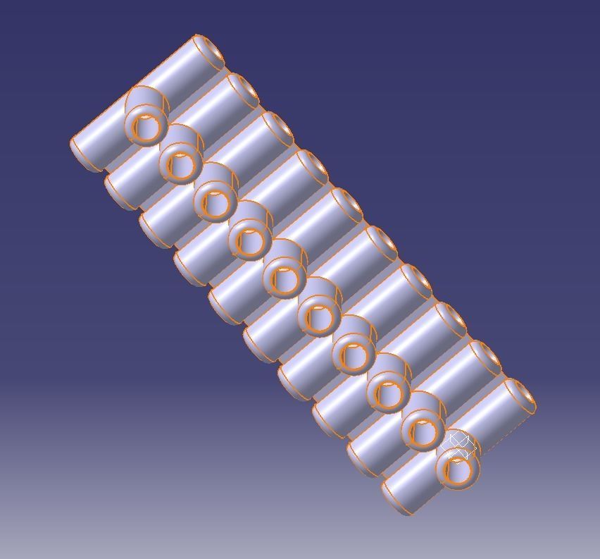 Aquarium Air Pipe All-In-One Connectors 3D print model_138