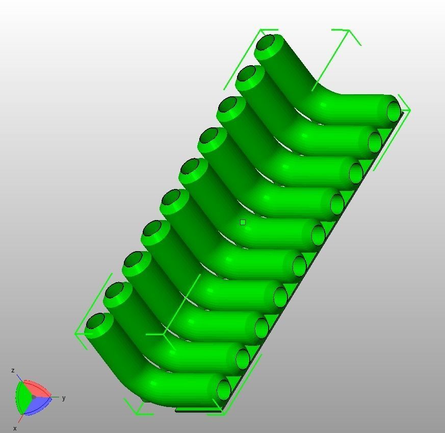 Aquarium Air Pipe All-In-One Connectors 3D print model_19