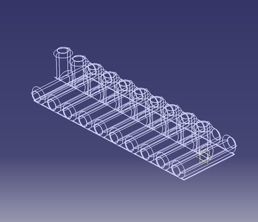 Aquarium Air Pipe All-In-One Connectors 3D print model_133
