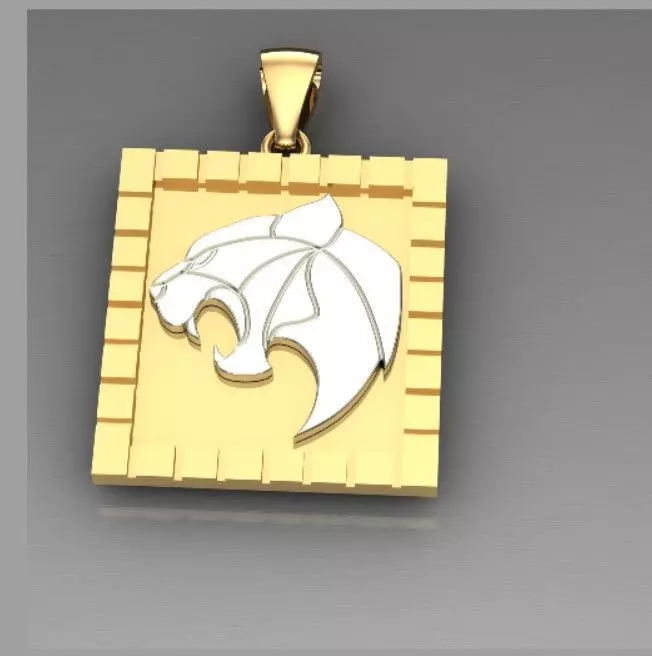 panther pendant 3D print model_0