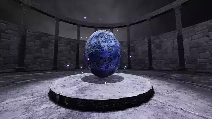 Alien Egg  Low-poly 3D model