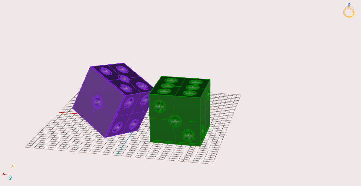 dice for games 3D print model_2