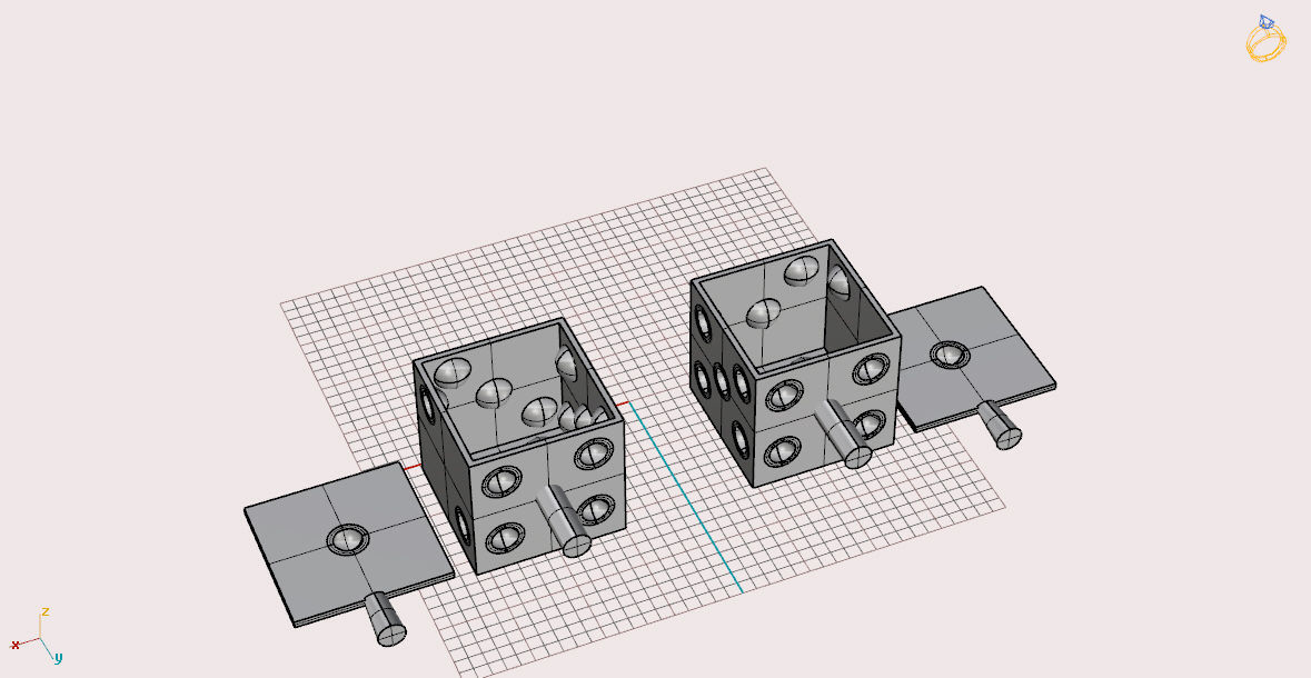 dice for games 3D print model_6