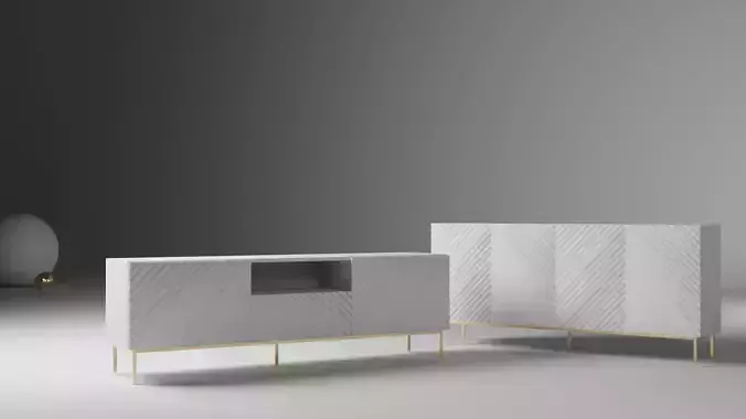 Cabinet Door Pattern set 3d Model