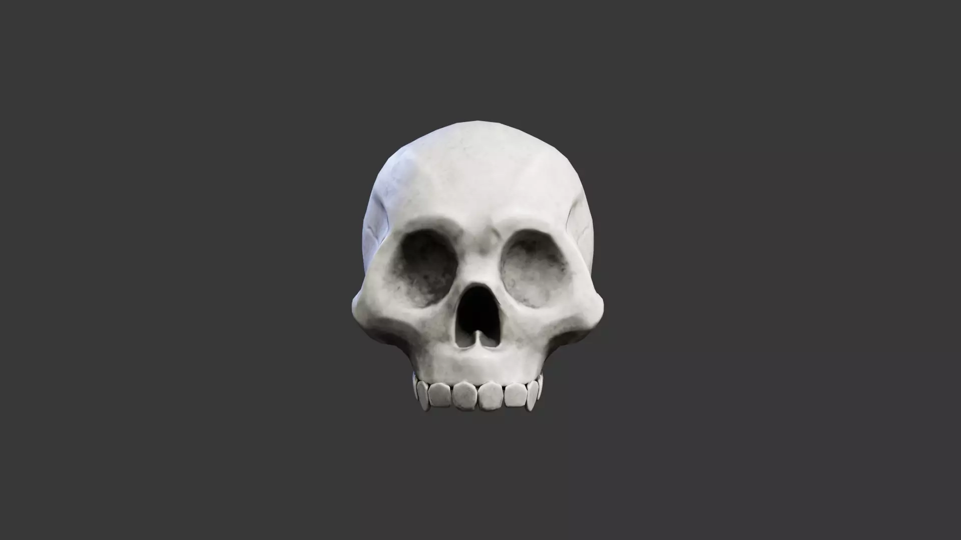 Game-Ready Skull Free low-poly 3D model_0