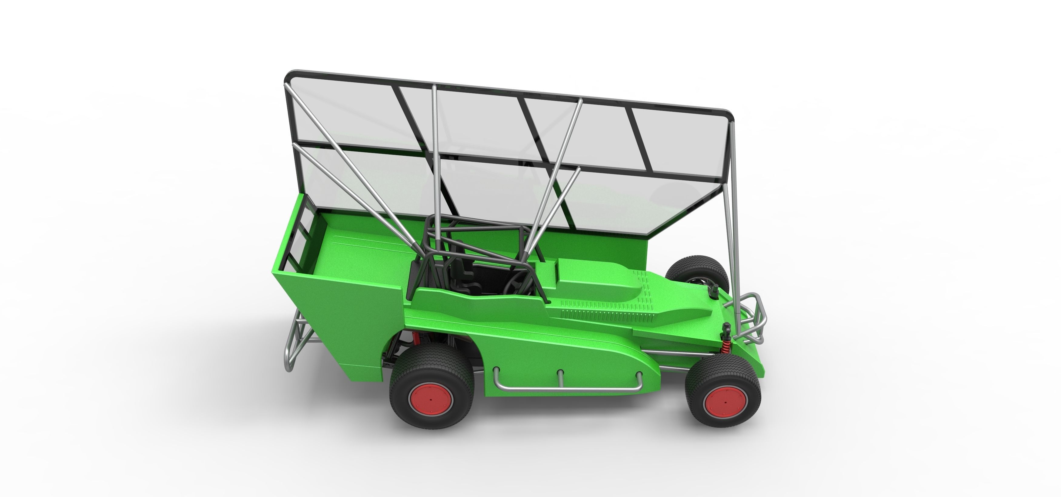 Northeast Dirt Modified stock car with side wing Scale 1 to 25 3D print model_23