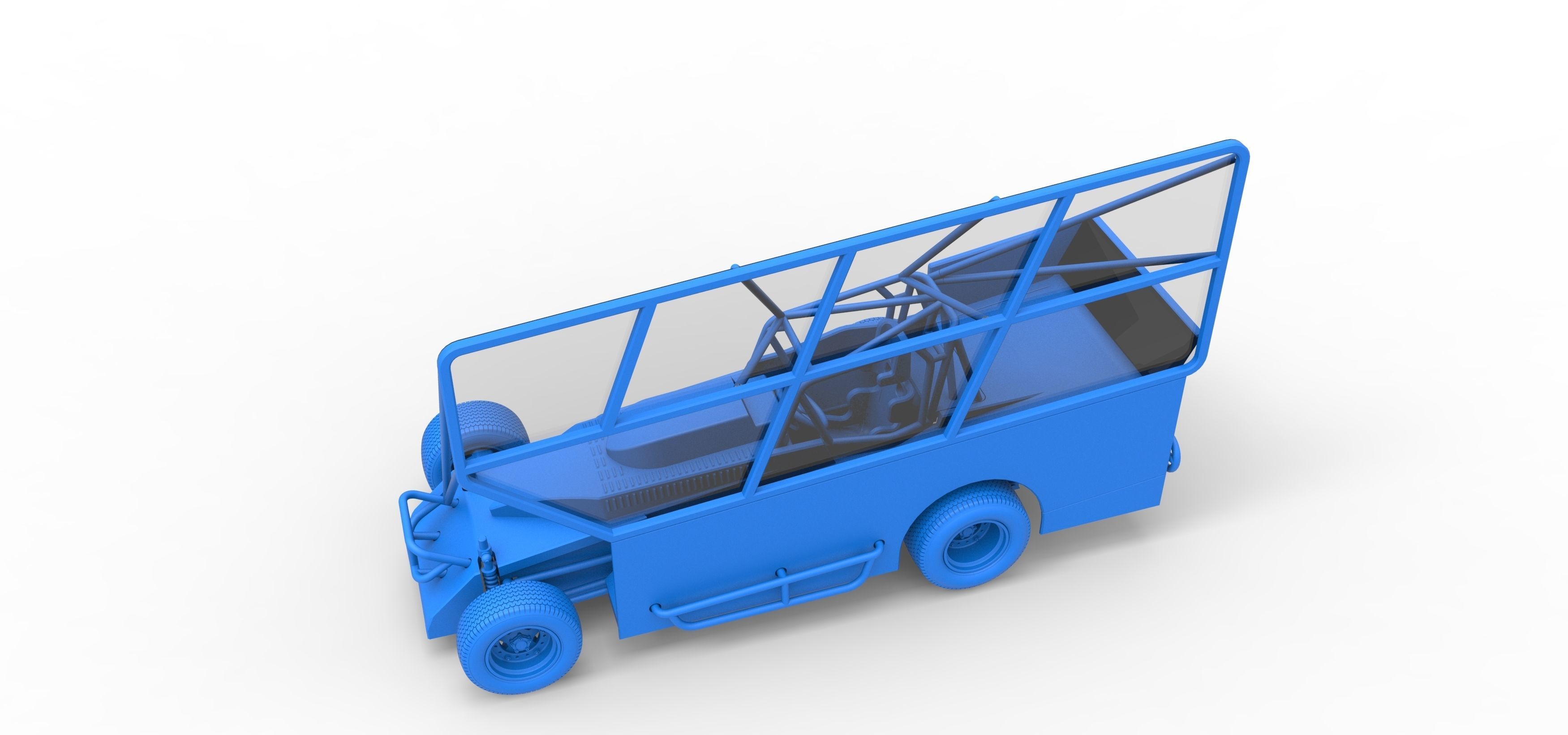 Northeast Dirt Modified stock car with side wing Scale 1 to 25 3D print model_31