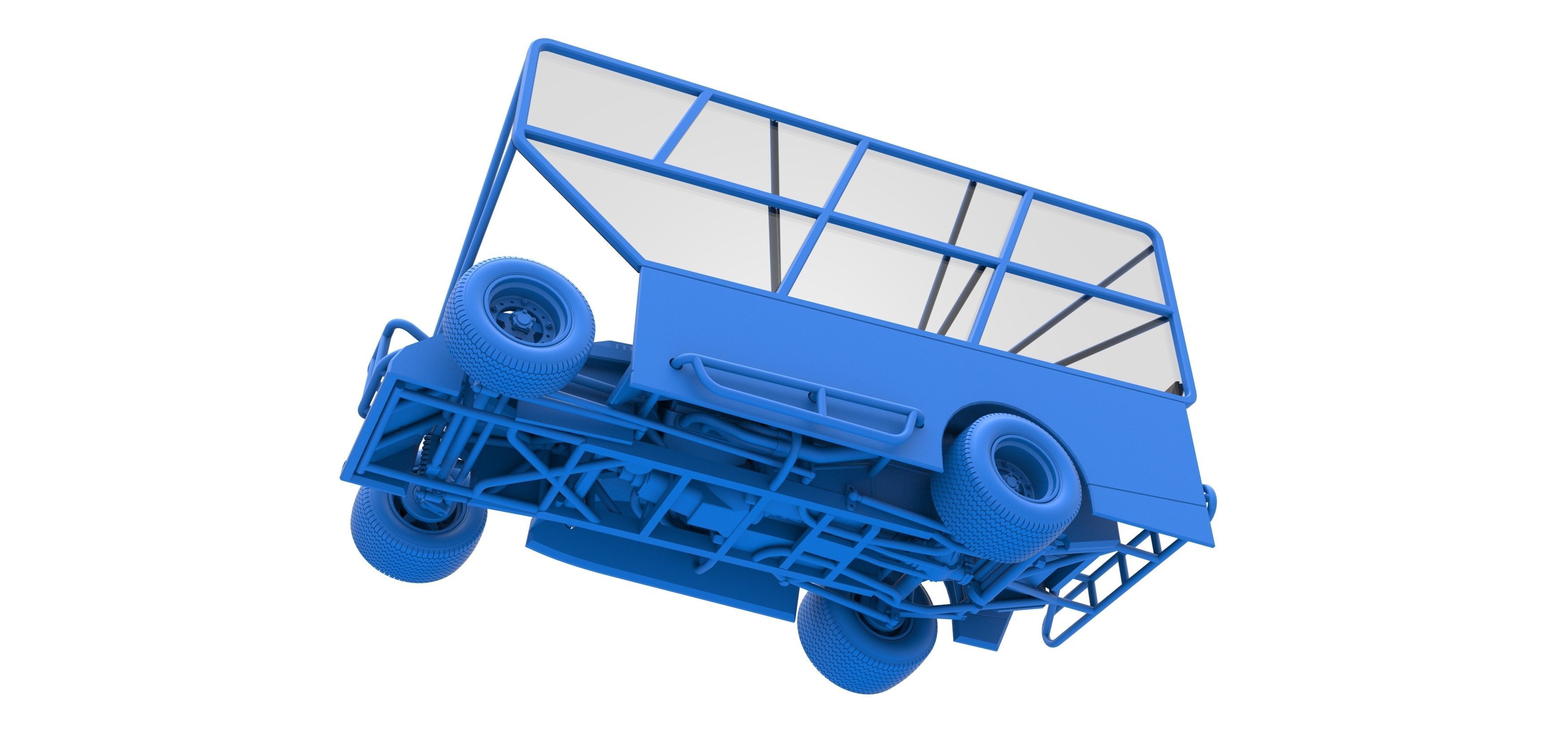 Northeast Dirt Modified stock car with side wing Scale 1 to 25 3D print model_30