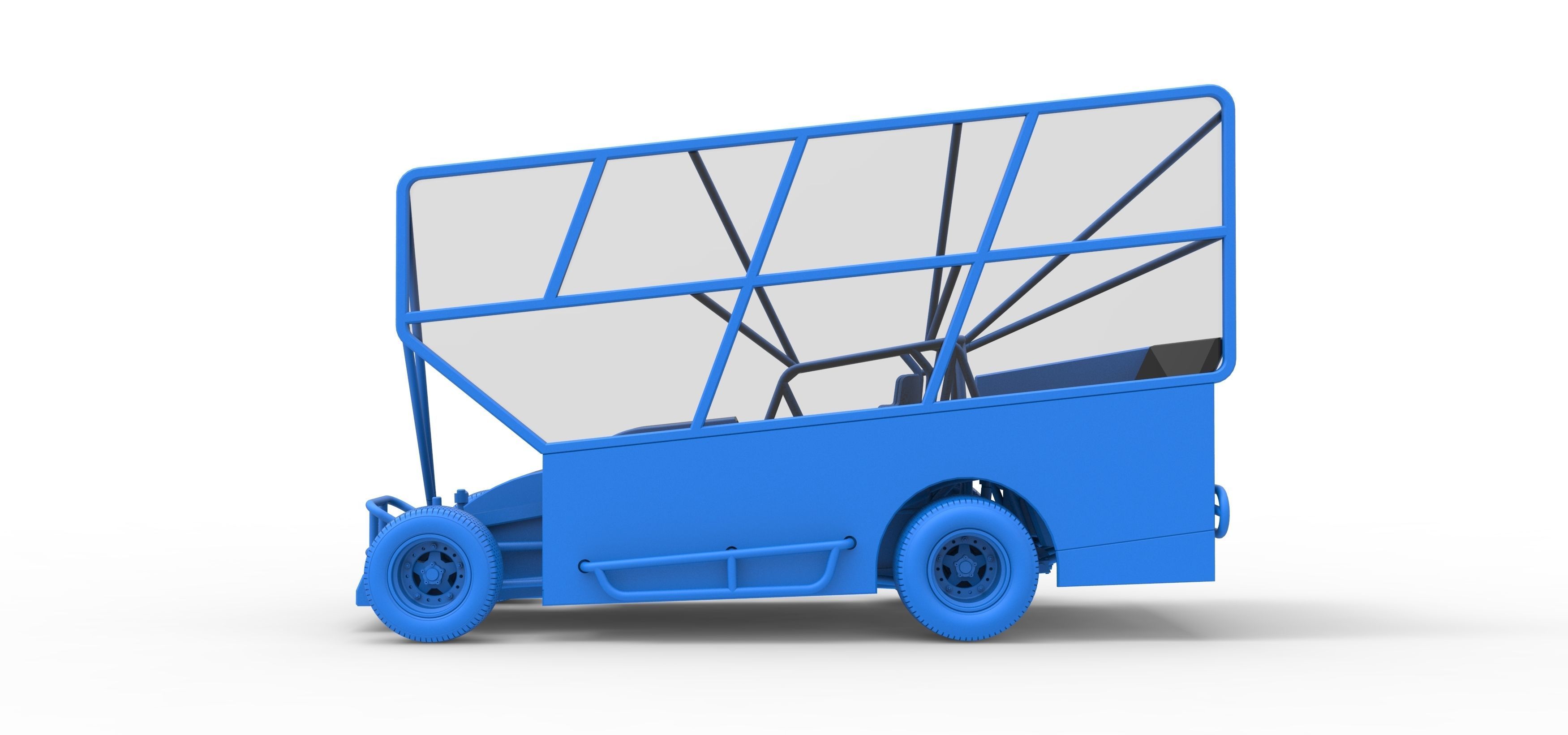 Northeast Dirt Modified stock car with side wing Scale 1 to 25 3D print model_36